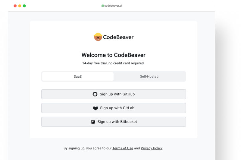 Sign up to CodeBeaver to start with your Django Unit Test tutorial